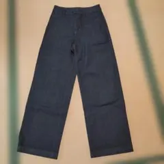 無印良品 デニム ワイドパンツ