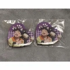 忍たま乱太郎　ナンジャタウン　ハート缶バッジ　久々知兵助　2点セット