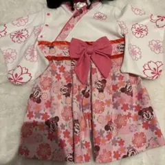 ミニーマウス 着物風ドレス