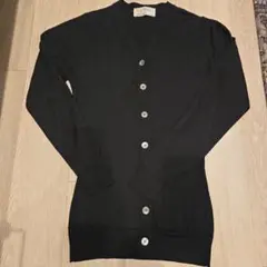 JOHN SMEDLEY ブラックカーディガン SML