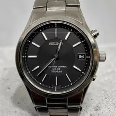 【電波ソーラー】SEIKO　セイコー　7B42-0AN0　チタン　黒文字盤