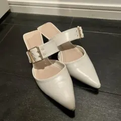 ポインテッドトゥミュールパンプス GRL グレイル 24cm zr1008