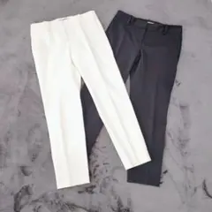 TheoryLuxeセオリーリュクスネイビーホワイトおまとめ2本 36ストレッチ