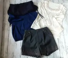 アクシーズファム　冬物衣類【まとめ売り】　トップス2点　ボトムス1点