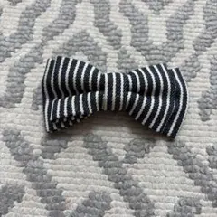 ストライプ ボウタイ ネイビー ホワイト 子供用蝶ネクタイ