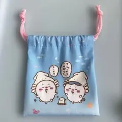 ちいかわ水族館 ミニ巾着 ちいかわ ハチワレ イカ