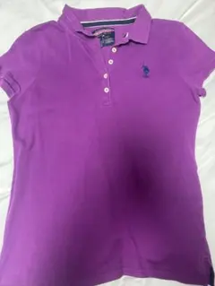 U.S. POLO ASSN. パープル 半袖ポロシャツ Lサイズ
