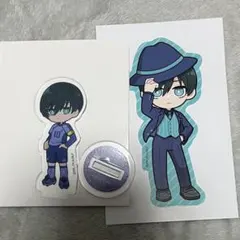 ブルーロック　ダイソー　アクリルスタンド　ステッカー 凛