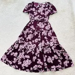 トゥービーバイアニエスベー★ティアードロングワンピース★スクエアネック★花柄