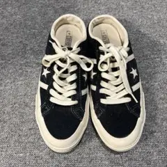 コンバース ワンスター スエード ミュール レア 黒 27.5