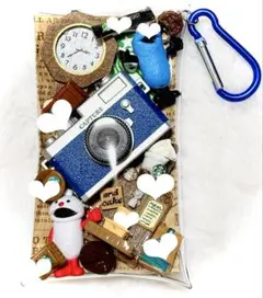 ガチャ詰め　まとめ売り　カフェ　モダン　スンスン　レトロ　ポーチ　青系