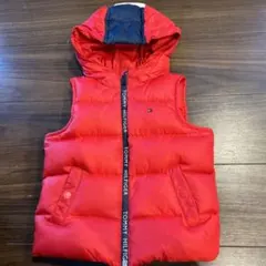 Tommy Hilfiger 赤ダウンベスト 92