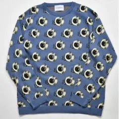 エ*イ様 blackweirdos EYE-ball Knit (Blue) Ｌのサムネイル