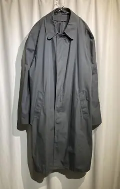 usa製【vintage】ステンカラーコート　チャコールグレー