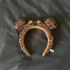ME クマ耳 スパンコール ヘアバンド
