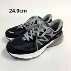 New Balance　990BK6　24.0cm　ブラック/グレー