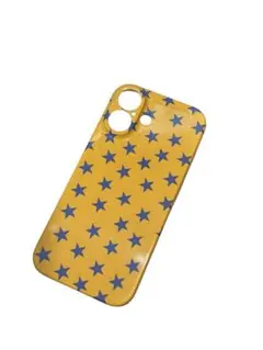 iPhone17 ケース スター柄 イエロー