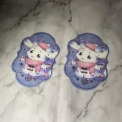 にじさんじウィンターデート2025特典クリアステッカー ルンルン 2枚セット