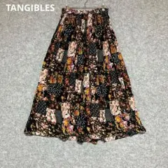 TANGIBLES パッチワーク風 フレアスカートのサムネイル