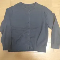 ダークグレー 長袖カーディガン　120 ユニクロ　女の子