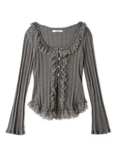 SNIDEL Sustainable フリルニットプルオーバー