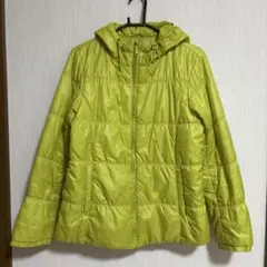 ユニクロ　ライム　ダウンジャケット　古着