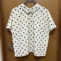 フレンチ袖 レディースブラウスLサイズ