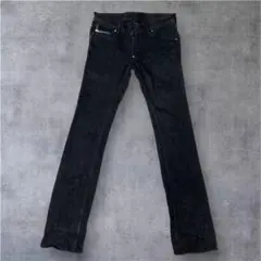 pledge ポケットジップスキニーデニム 黒 サイズ46 Ｓサイズ相当のサムネイル