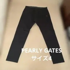 パーリーゲイツ ゴルフパンツ ストレート 起毛 裏起毛 刺繍 プリント