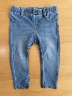 ZARA ライトブルー デニム風パンツ レギンス 80cm 9〜12M