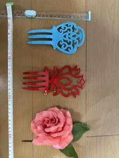 フラメンコ 髪飾り３点セット
