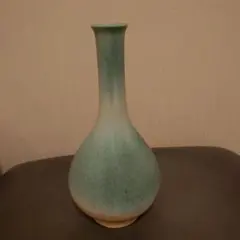 青緑色 陶器 花瓶