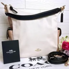 COACH】コーチ クリスティ ハンドバッグ アイボリー ベージュ C6828