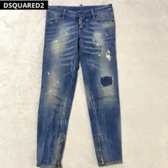 DSQUARED2 デニムパンツ ダメージ加工 ストレッチ