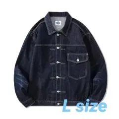 ダークデニムジャケット　Gジャン　シャツ　メンズ　ネイビー　濃紺　アウター　長袖
