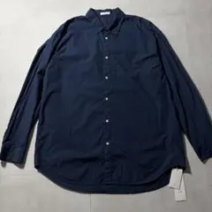 【新品タグ付】ATON COTTON LAWN オーバーサイズシャツ 紺 06のサムネイル