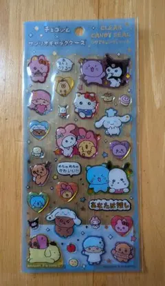 ★未使用★「チェゴシム✕サンリオキャラクターズ/ブルー」クリアキャンディシール