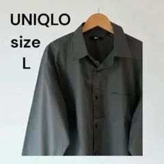 UNIQLO ユニクロ 長袖 ブロードオーバーサイズシャツ メンズ Lサイズ