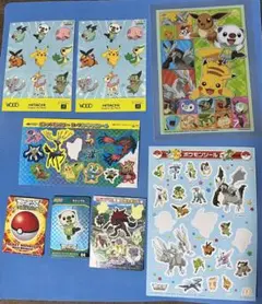 値下げ中★限定品、非売品★ポケモンキャラクターシールいろいろセット