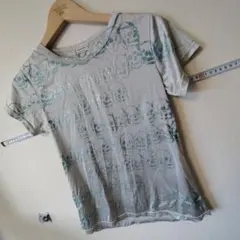 ヒステリックグラマー スカルプリント 半袖Tシャツ FREE