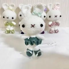 みみ様専用 マスコット用浴衣ドレス(花火・うさぎ) ヨーヨー・かき氷
