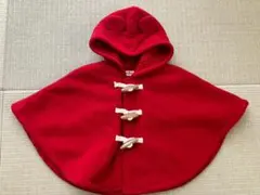 ミキハウスホットビスケッツ　ダッフルマント　F（70-90）赤