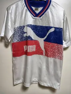 PUMA サッカーシャツ ホワイト/ブルー/レッド