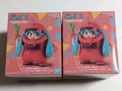 ガンダム45周年×初音ミク フィギュア シャアザクぐるみ 初音ミクVer. 2個