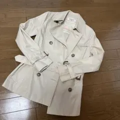 NATURAL BEAUTY BASIC ショート丈トレンチコート ベージュS
