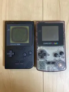 【ジャンク】ゲームボーイカラー本体+ゲームボーイポケット本体　セット