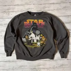 ピ*ン様 STAR WARS スターウォーズ スウェット チャコール L ポスタ