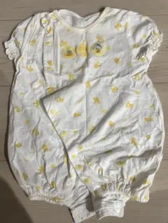 綿100% ドナルド　半袖のロンパース　50〜60