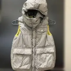 FITHグレー フード付きダウンベスト 130 Thinsulete