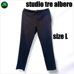 studio tre albero ストレッチパンツ L ブラウン系 レディース